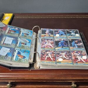 90s Baseball Trading Cards In Binder